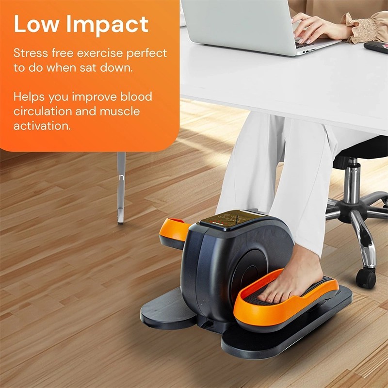 Mini Elíptica Eléctrica Bidireccional, Ejercitador de piernas, Mando a Distancia, Pedaleador Elíptico, por sólo 169 €